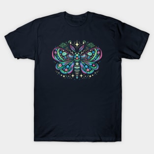 Mystical Neon Moth T-Shirt